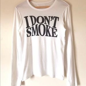 Rare 2006 Maison Margiela I DONT SMOKE Longsleeve